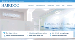Desktop Screenshot of hairdoc.de
