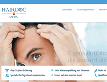 Tablet Screenshot of hairdoc.ch